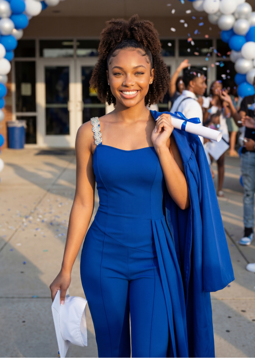 Blue Blossom Ceremony Jumpsuit