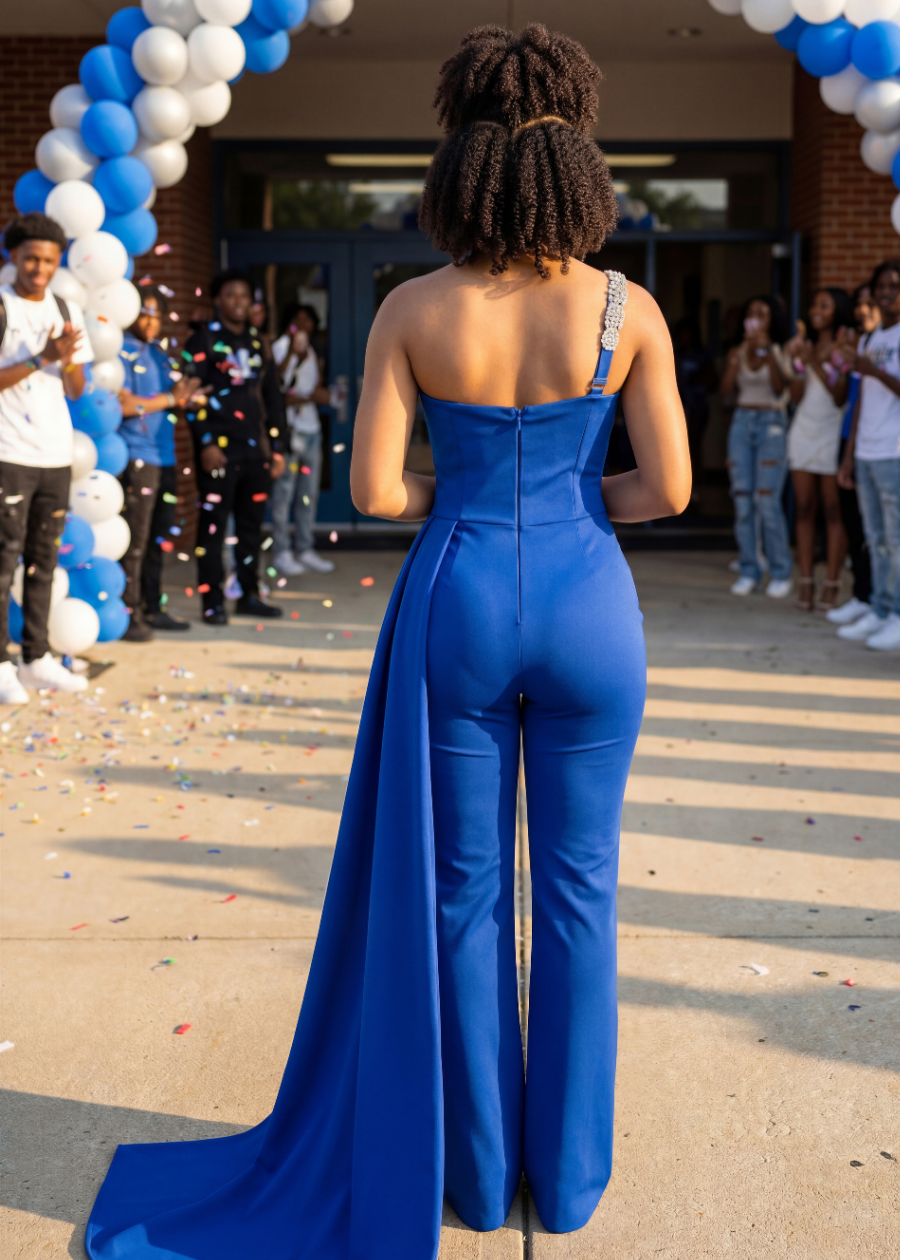 Blue Blossom Ceremony Jumpsuit