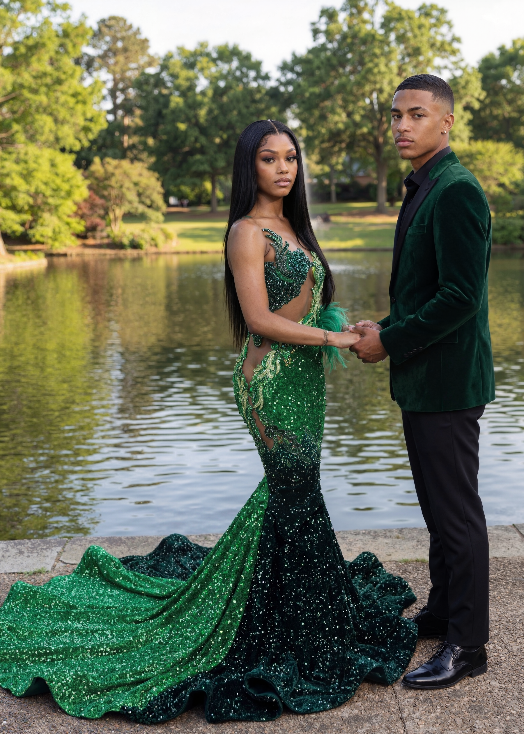 “Garden of Desire Mermaid Gown"