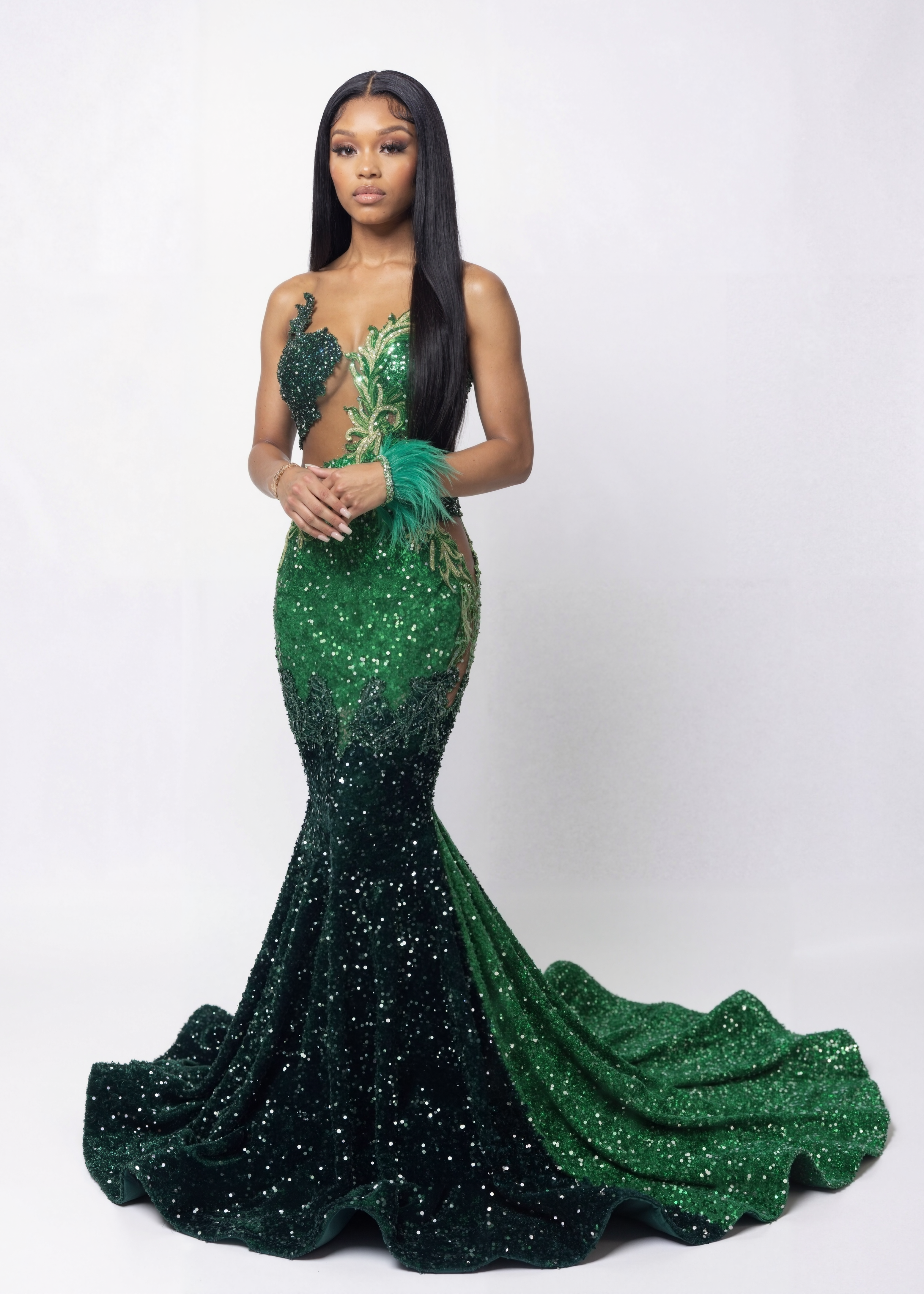 “Garden of Desire Mermaid Gown"