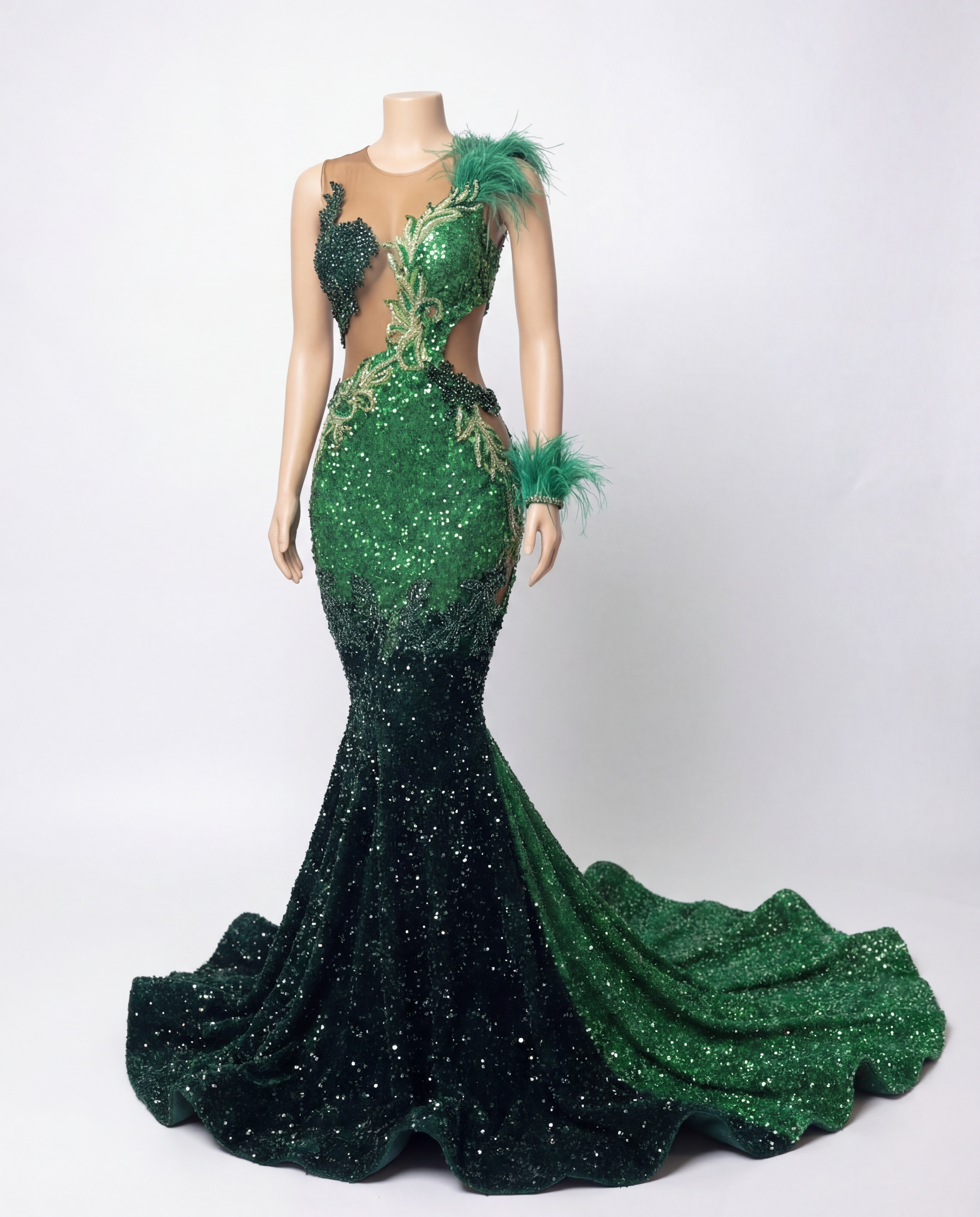 “Garden of Desire Mermaid Gown"